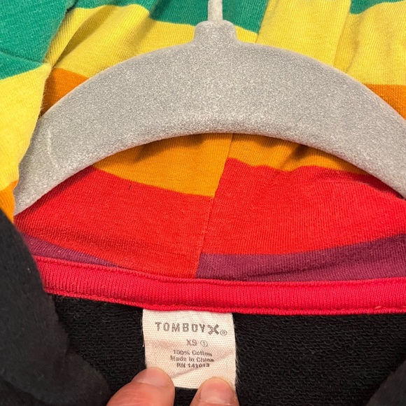 TomboyX French Terry Pullover Hoodie - Rainbow - Picture 2 of 2